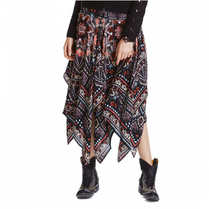 Odd Molly Anthropologie Pancho Midi Skirt