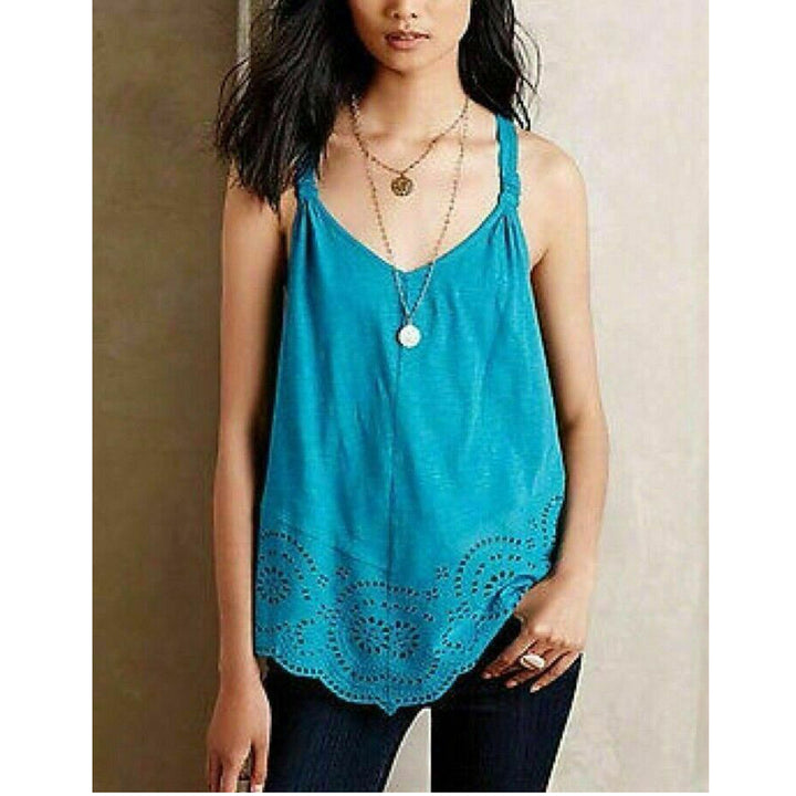 Meadow Rue Anthropologie Knotted Tank Tunic Top