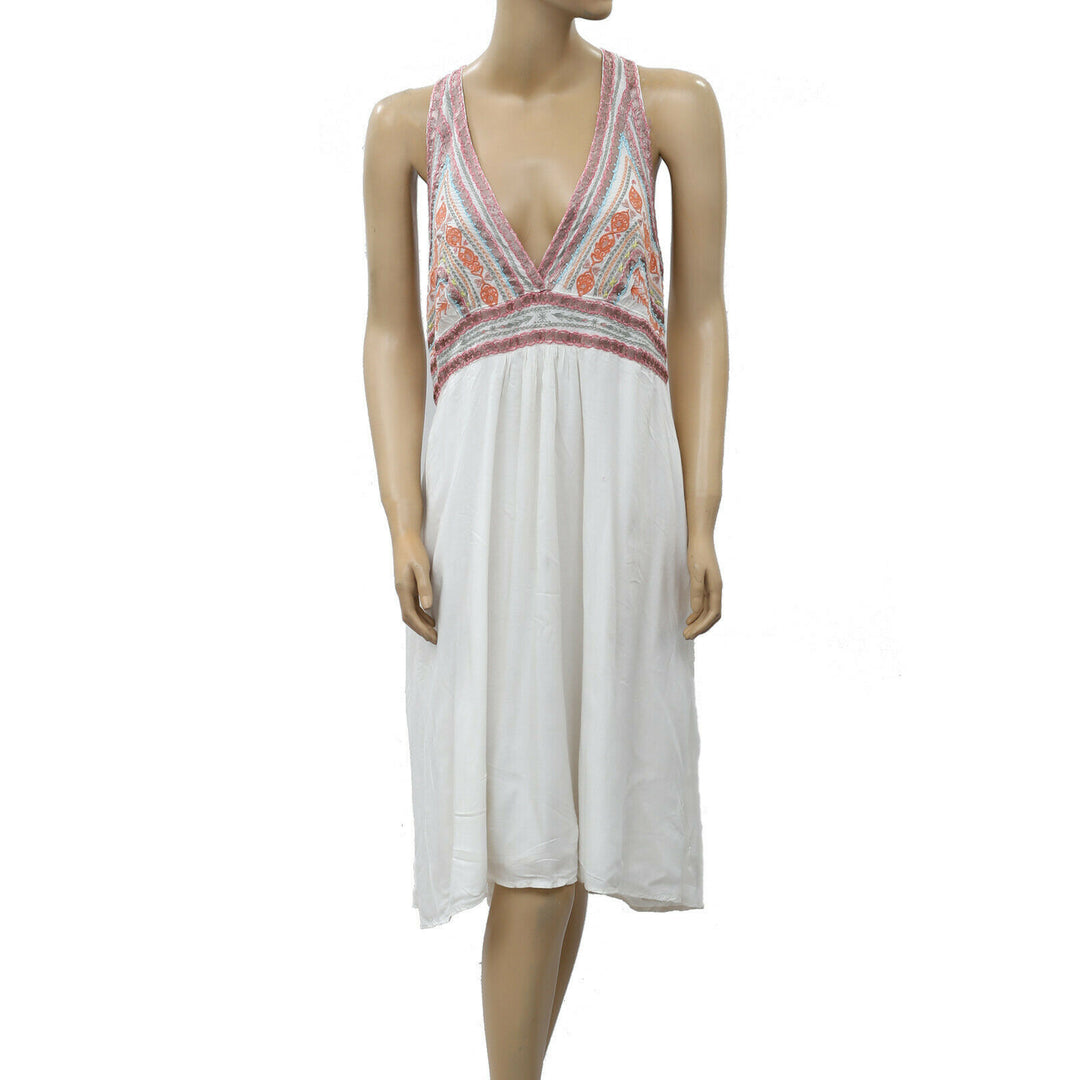 Odd Molly Anthropologie Embroidered White Dress White Chocolate Couture Odd Molly Anthropologie Embroidered White Dress White Chocolate Couture