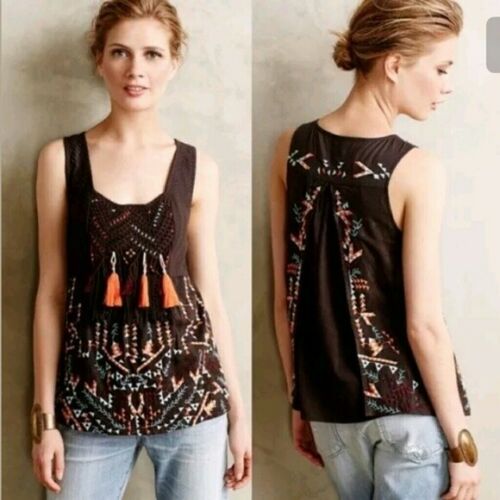 Anthropologie Akemi + Kin Rigmarole Tank Blouse Top