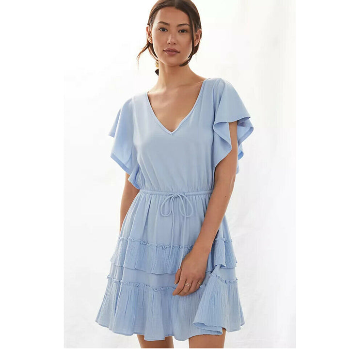 Daily Practice by Anthropologie Tiered Ruffle Mini Dress