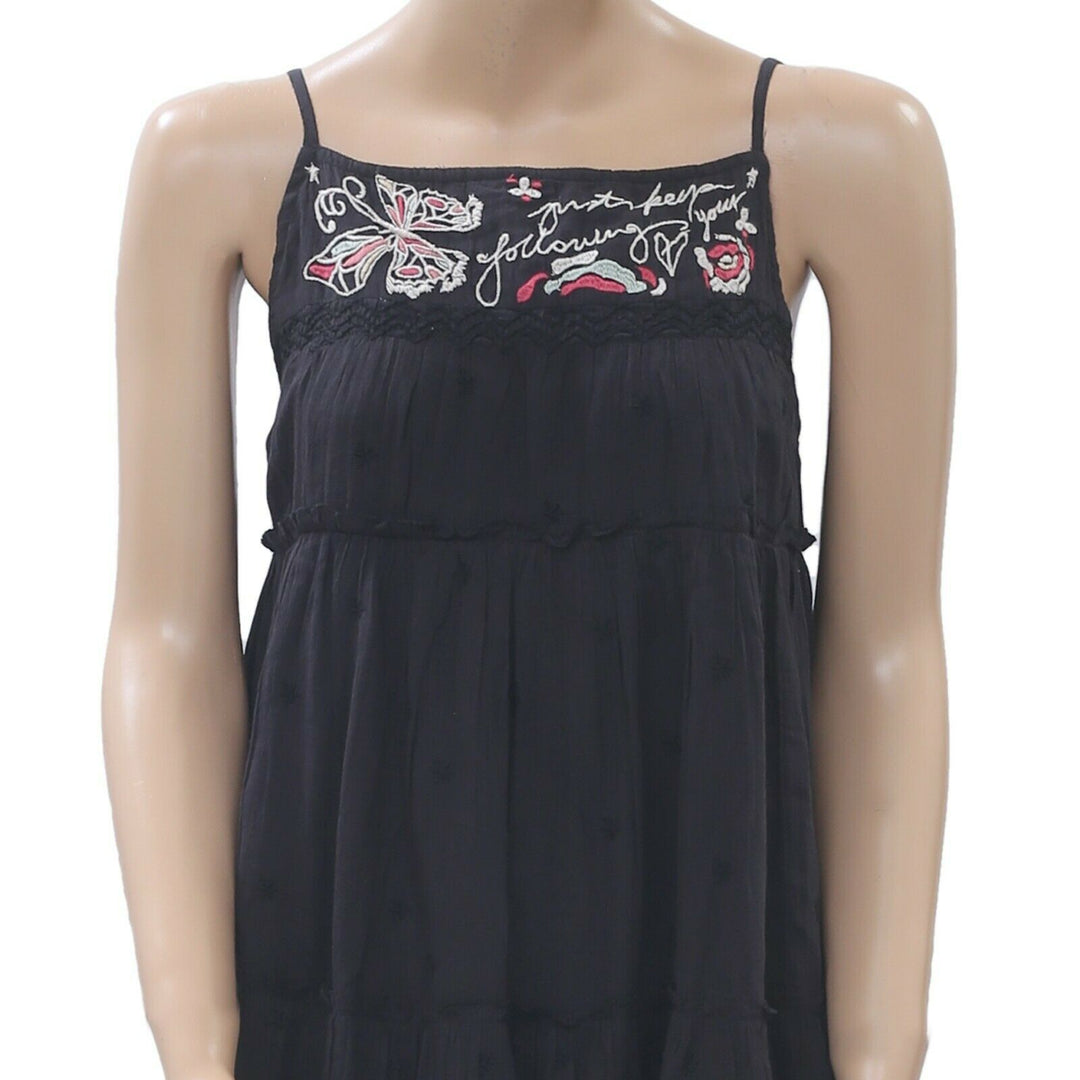 Odd Molly Anthropologie Embroidered Mini Dress