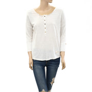 Odd Molly Anthropologie Solid Lace Blouse Top
