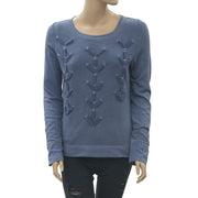 Lilka Anthropologie Fisherman Knot Terry Pullover Top