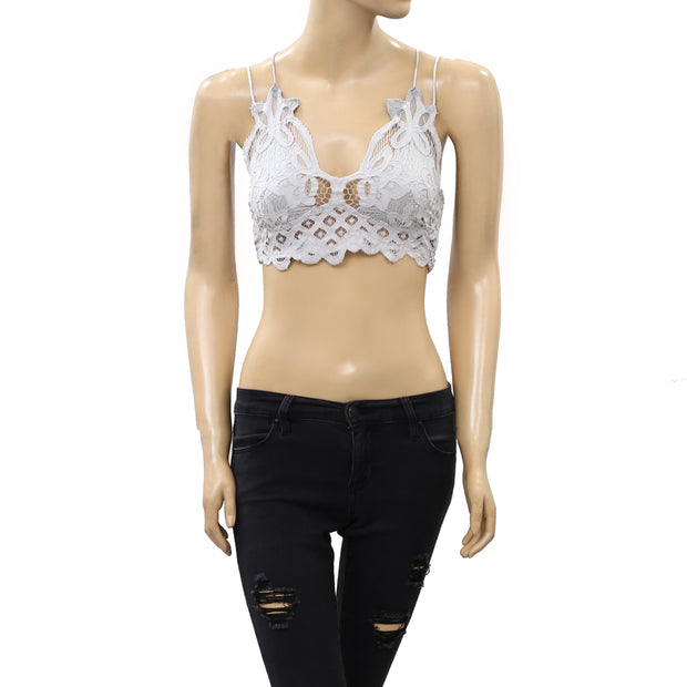FREE PEOPLE ONE Women's ADELLA Bralette Embroidered Lace Copper