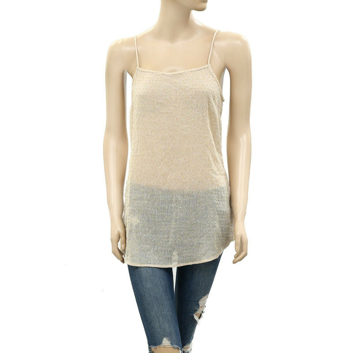 Intimately Free People Sequin Embellished Cami Tunic Top