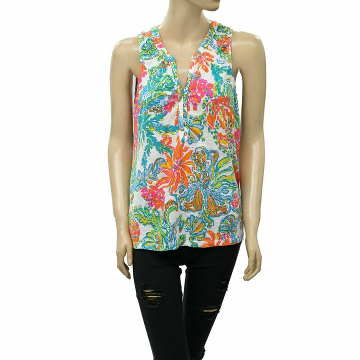 Lilly Pulitzer Essie Tank Blouse Top