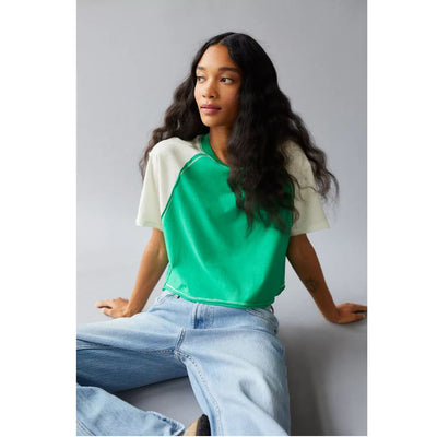 BDG Urban Outfitters Shelby Colorblock Tee Blouse Top