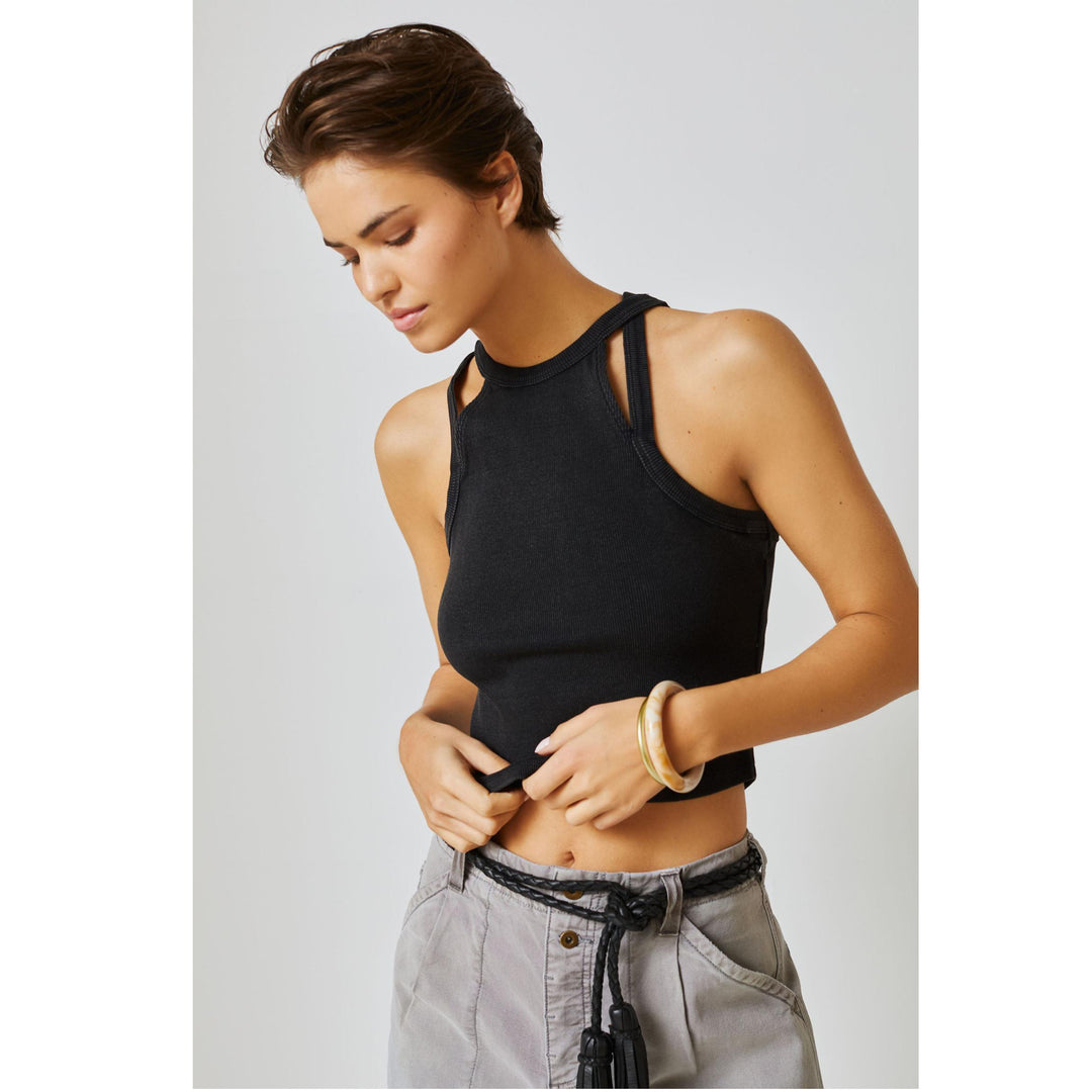 Daily Practice by Anthropologie Ribbed Tank Blouse Shirt Top