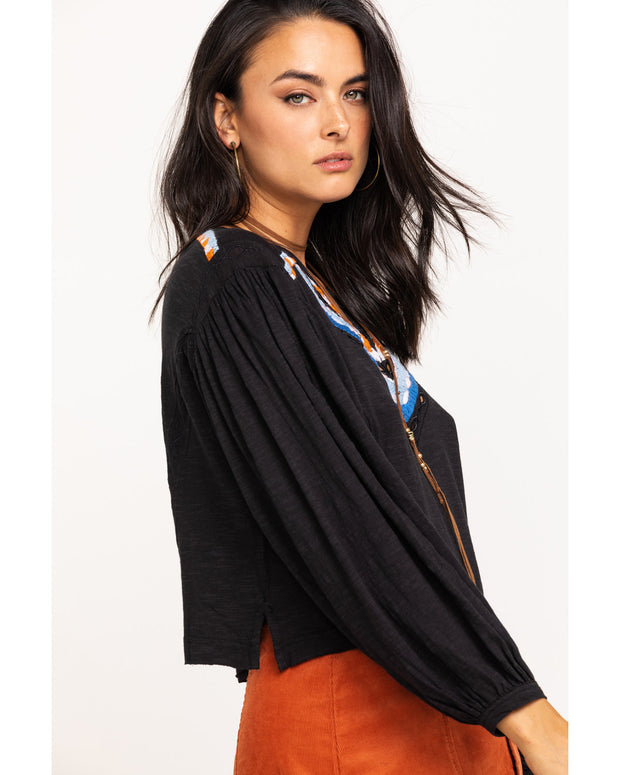Free People Hand Me Down Blouse Top