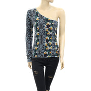 Free People Flower Fields Patchwork Blouse Top