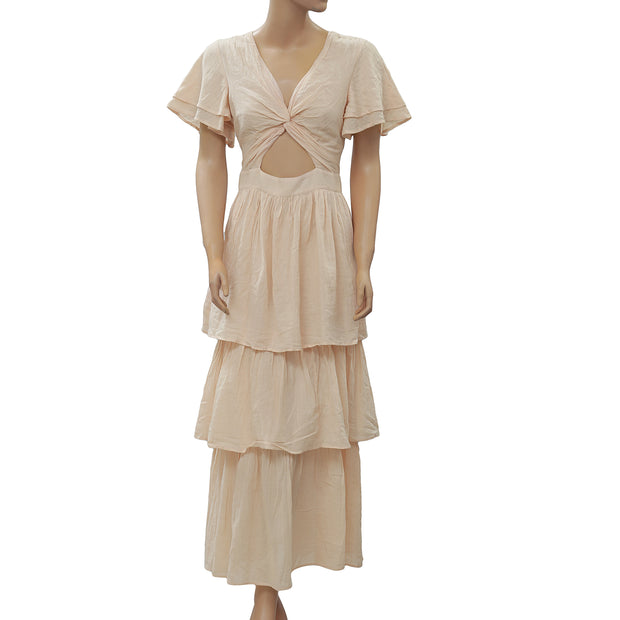 HappyXNatura Kate Hudson Tiered Maxi Dress