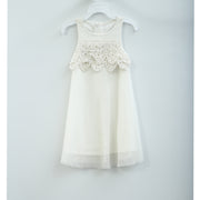 白巧克力儿童女婴白色长裙 1-2 岁