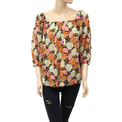 Rhode Resort Floral Printed Tunic Blouse Top XS