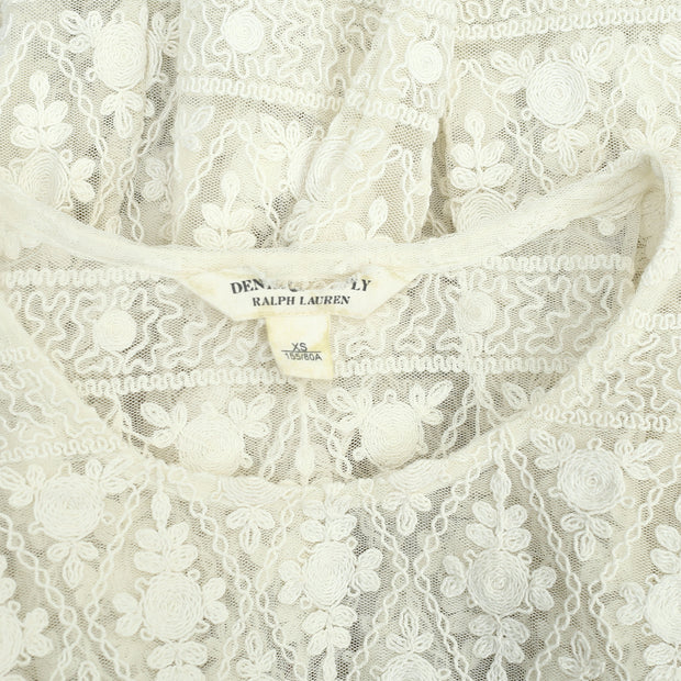 Denim & Supply Ralph Lauren Floral Embroidered Blouse Top