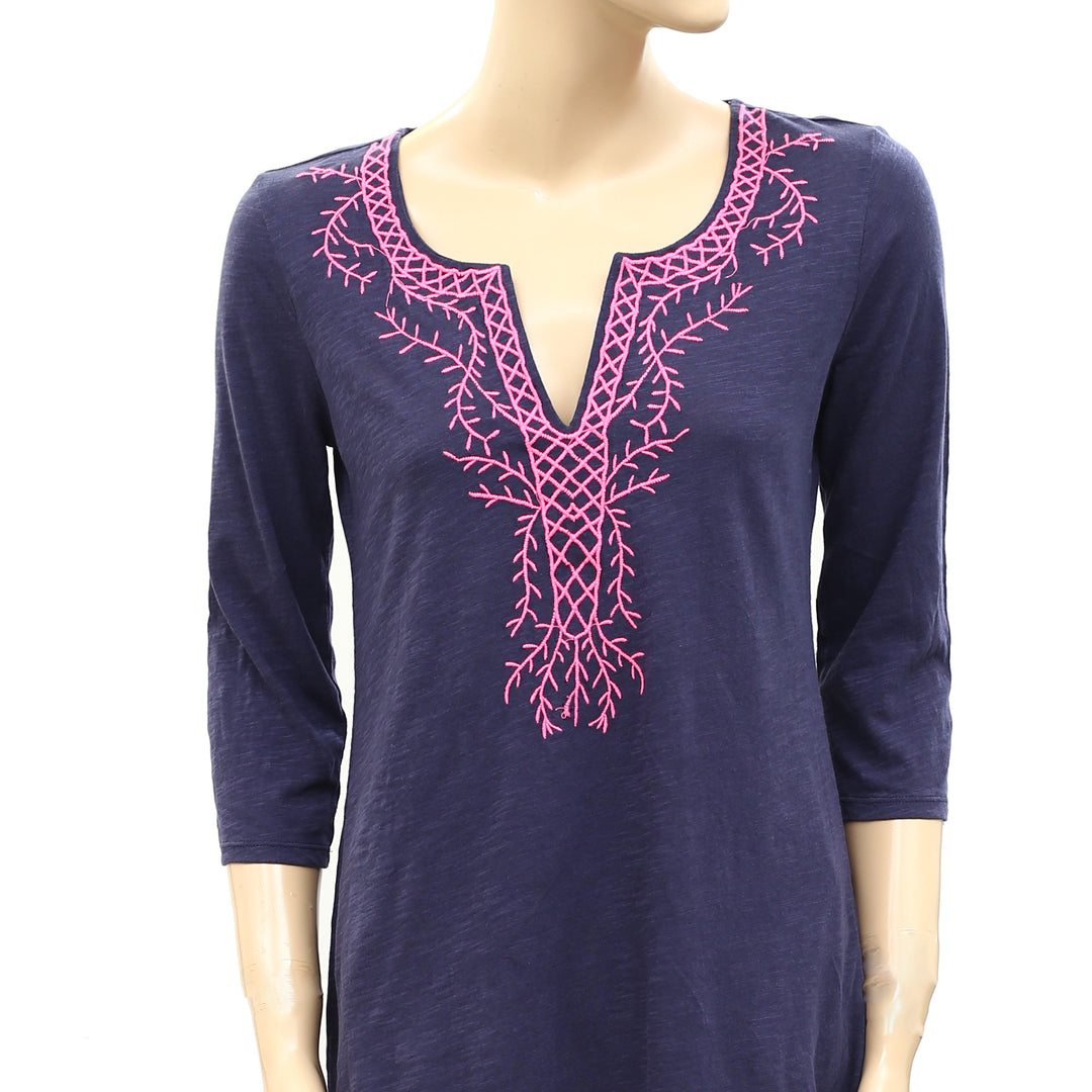 Lilly Pulitzer Embroidered Tunic Top