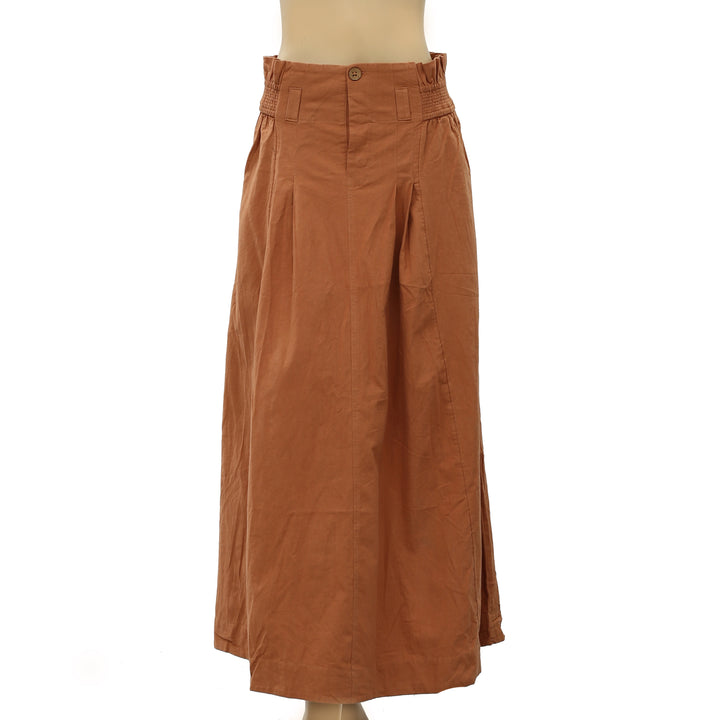 Free People Sierra Smocked Maxi Skirt