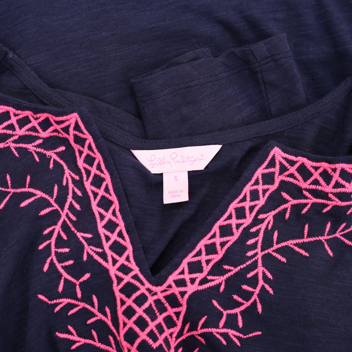 Lilly Pulitzer Embroidered Tunic Top