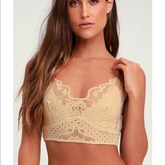 Free People FP One Madonna Nude Bralette Top – White Chocolate Couture