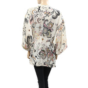 Odd Molly Anthropologie Paisley Printed Coverup Blouse Top