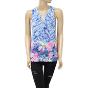 Lilly Pulitzer Essie Floral Printed Tunic Tank Top