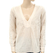 Odd Molly Anthropologie Lace Solid Shirt Top