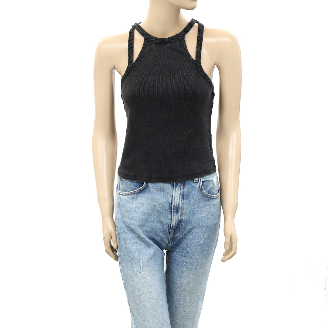 Daily Practice by Anthropologie Ribbed Tank Blouse Shirt Top