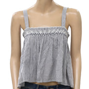 Urban Outfitters UO Striped Printed Smocked Tank Top