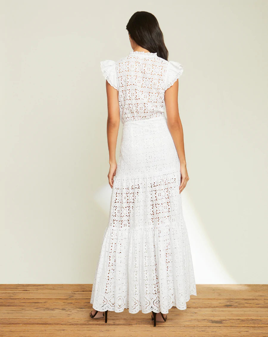 Veronica Beard Satori Eyelet Maxi Dress