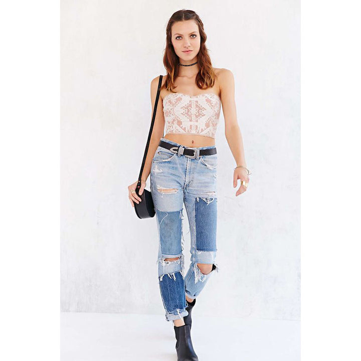 Ecote Urban Outfitters Anajli Bustier Crop Tube Top