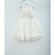 白巧克力儿童女婴白色长裙 1-2 岁
