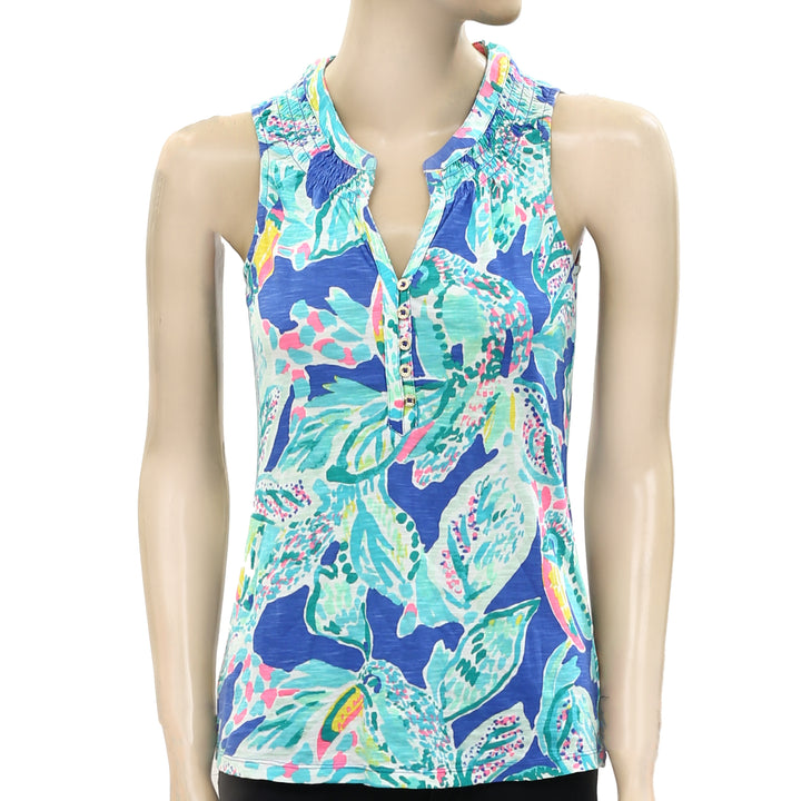 Lilly Pulitzer Essie Printed Tank Blouse Top