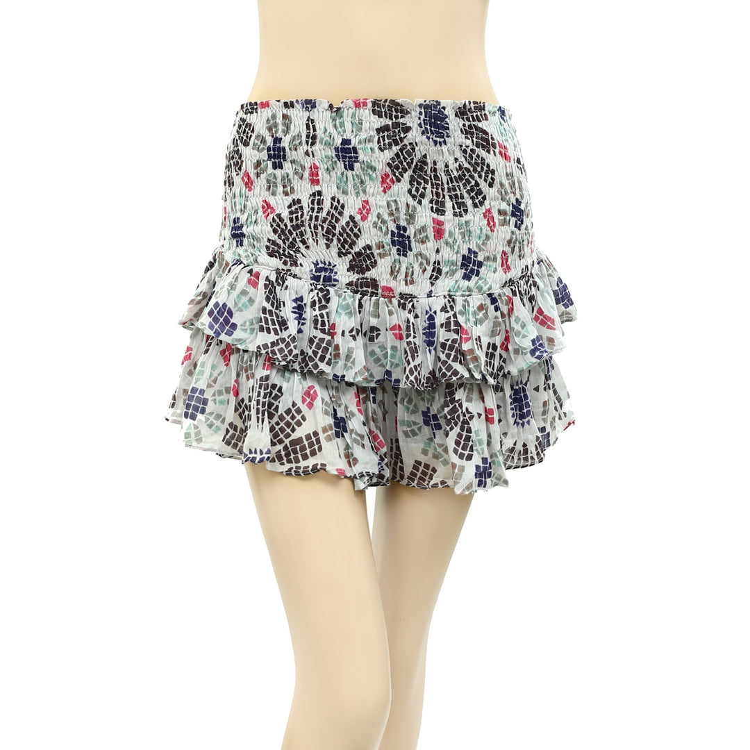 Free People FP One Pepita Printed Skort Shorts