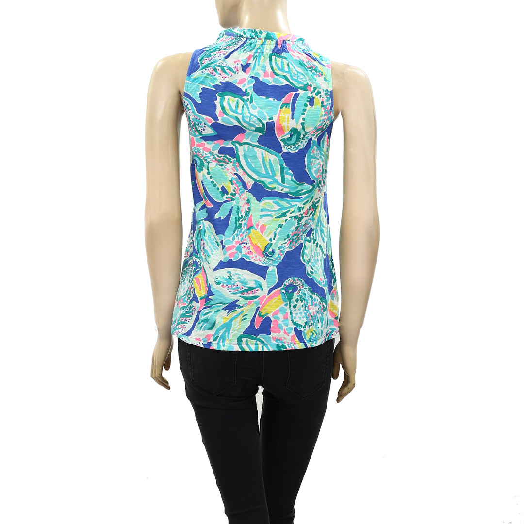 Lilly Pulitzer Essie Printed Tank Blouse Top