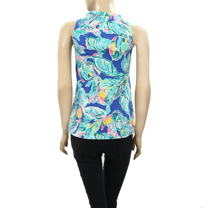 Lilly Pulitzer Essie Printed Tank Blouse Top