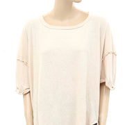 Free People We the Free Care FP Linen Blend Diego Tee Top