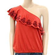 Free People Marabella Embroidered Blouse Top
