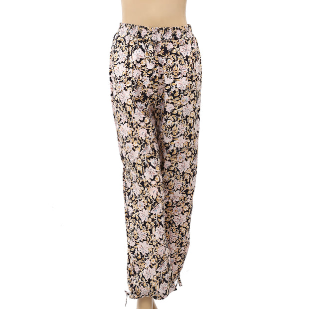Urban Outfitters Green Floral Pants (Size US 4/ UK 8) – The Thrifty Hippy