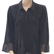 Uterque Embroidered Tunic Shirt Top