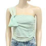 Maeve Anthropologie Tulle Bow Cropped Top