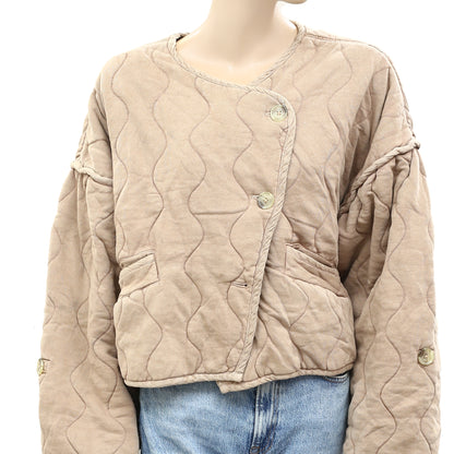 Free People Quilted Jacket Top