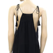 Doen Yucca Embroidered Tie Tunic Tank Top