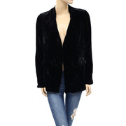 Ulla Johnson Bobby Noir Solid Blazer Top