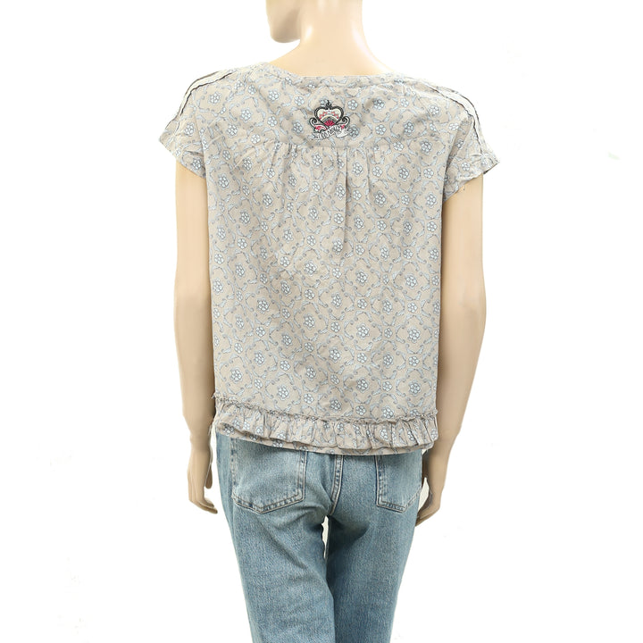 Odd Molly Anthropologie Amplify Blouse Top