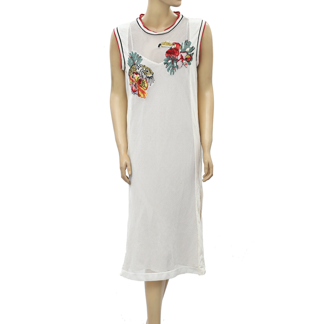 Rapsodia Fishnet Embroidered Midi Dress White Chocolate Couture Rapsodia Fishnet Embroidered Midi Dress White Chocolate Couture
