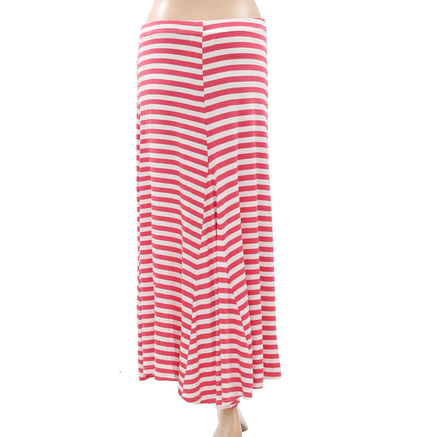 April Cornell Striped Printed Long Maxi Skirt