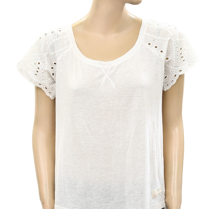 Odd Molly Anthropologie Eyelet Embroidered Blouse Top