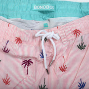 Bonobos Riviera 再生游泳梅花刺绣条纹短裤