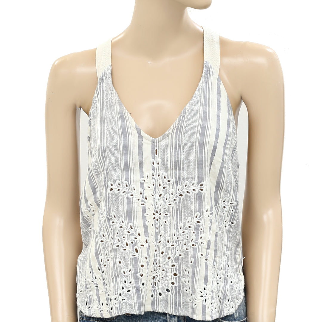 Ecote Urban Outfitters Dani Eyelet Tank Cropped Top