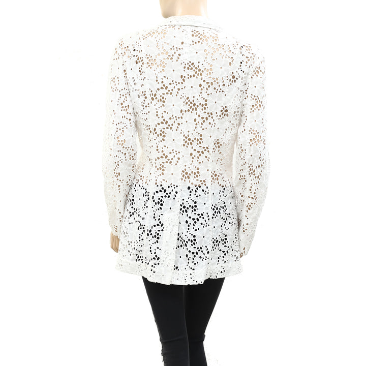 Merlette Zahara Jacket in White Wrap Tunic Top